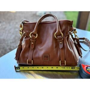 Dooney Bourke Florentine Satchel Italian Leather Brown bag